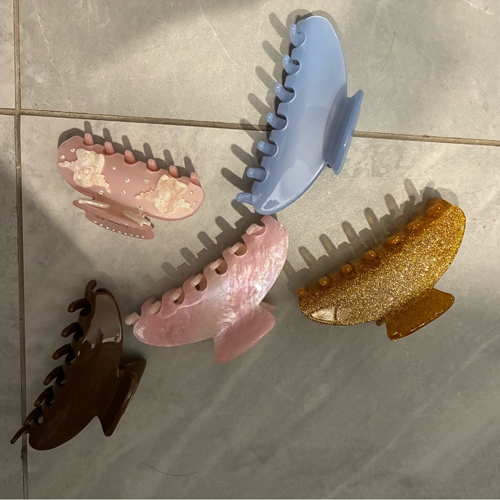 Emi Jay Hair Claw Clips - Blue, Pink, Gold, Brown